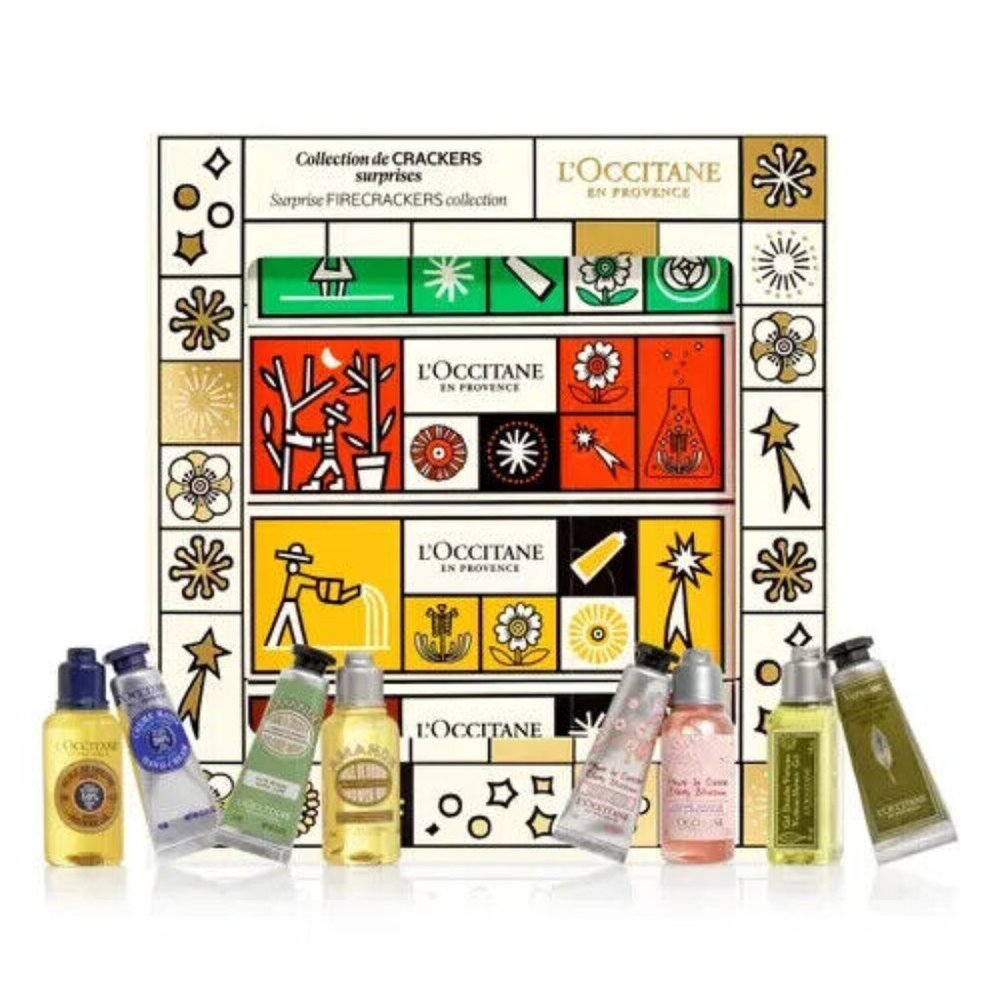 L'Occitane Holiday Surprise 4 Firecrackers Collection Set NIB